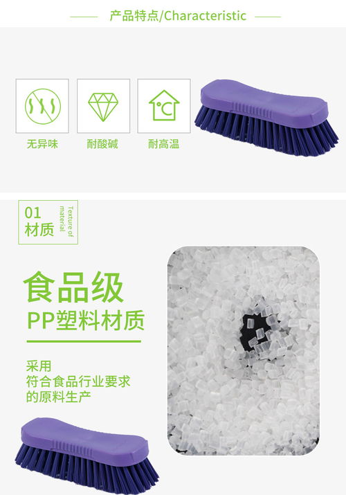 【1210無(wú)柄手刷食品行業(yè)多用途清潔手刷】- 