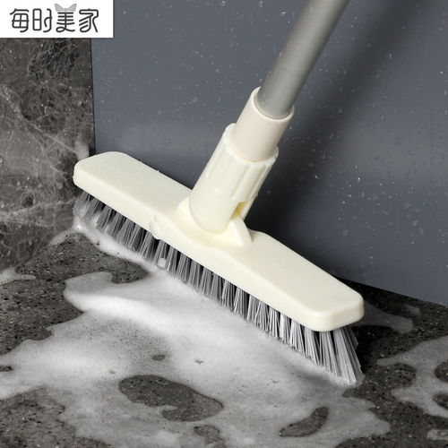 浴室地板刷家用衛(wèi)生間地刷長(zhǎng)柄硬毛清洗刷地神器廁所瓷磚清潔刷子